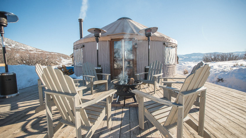 Lodge at Blue Sky yurt