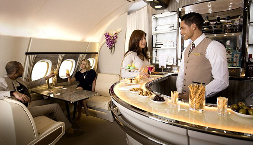 Emirates Unveils New A380 Onboard Lounge