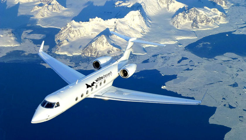 White Desert Jet Antarctica
