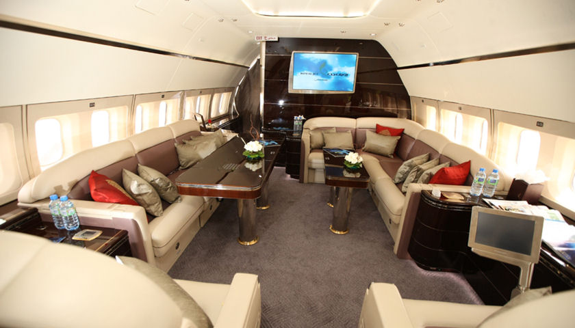 BBJ Boeing Business Jet cabin interior