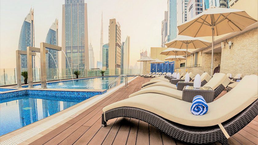 Dubai Devora Hotel rooftop pool