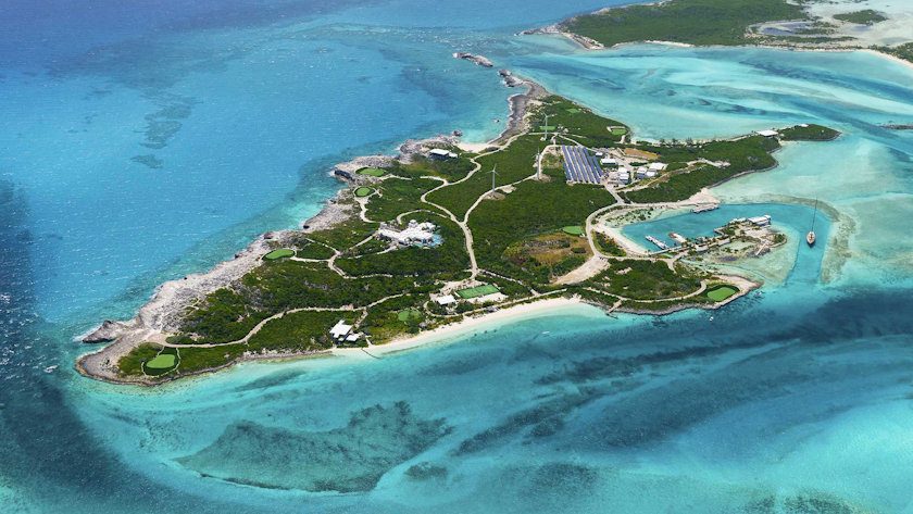 over yonder cay aerial view