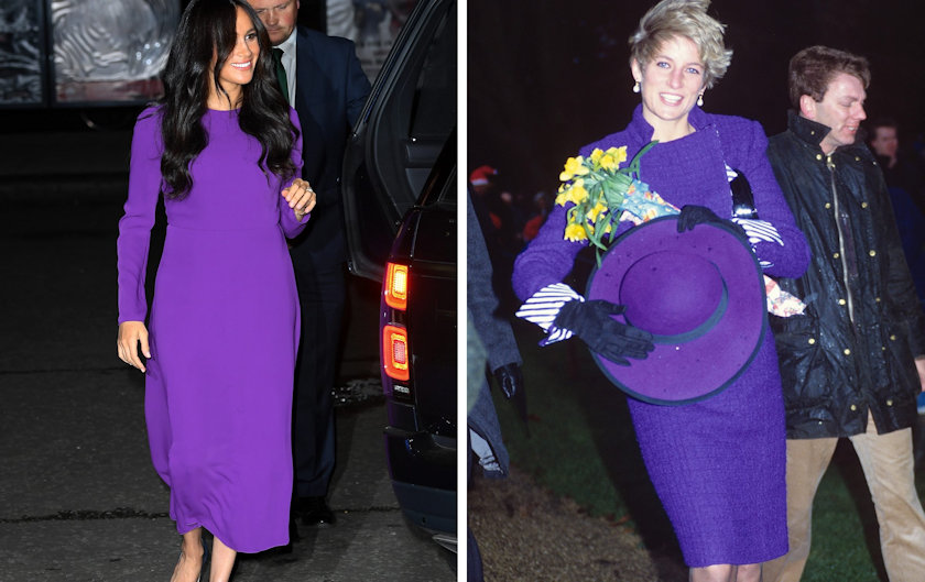 diana meghan purple dress